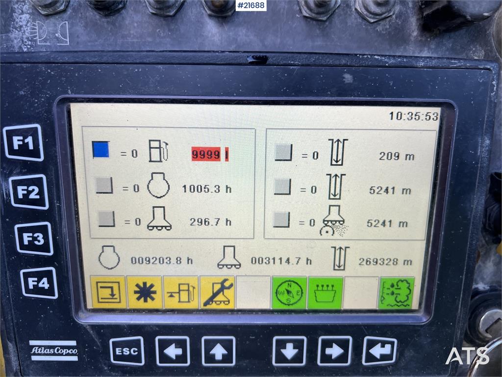 Atlas Copco T35R-01 Drilling rig w/ cop 2540 hammer, grinder a