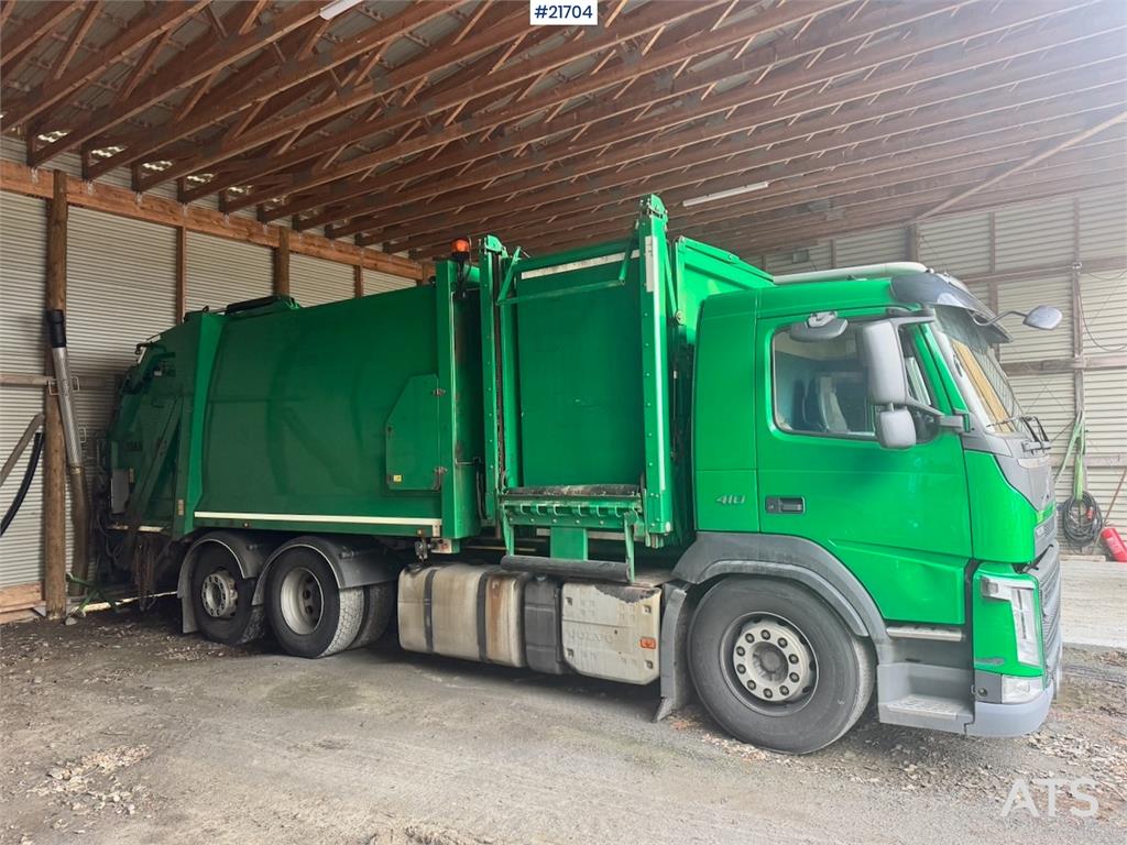 Volvo FM410 2-Chamber Refuse Truck.