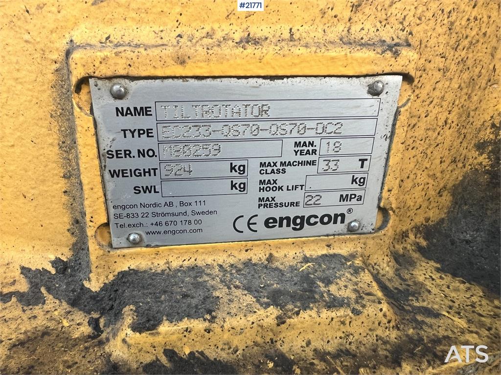 Doosan Dx300lc-5 Gravemaskin m/ rototilt og pusseskuffe