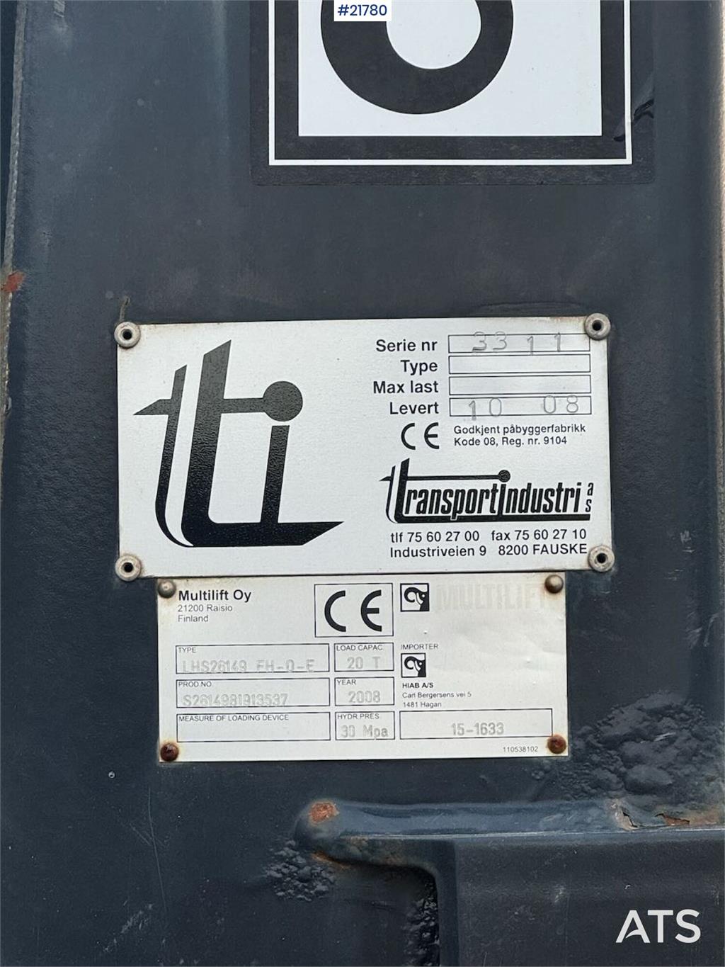 MAN TGS 28.480 6x4 – Hook lift truck with snow plow se