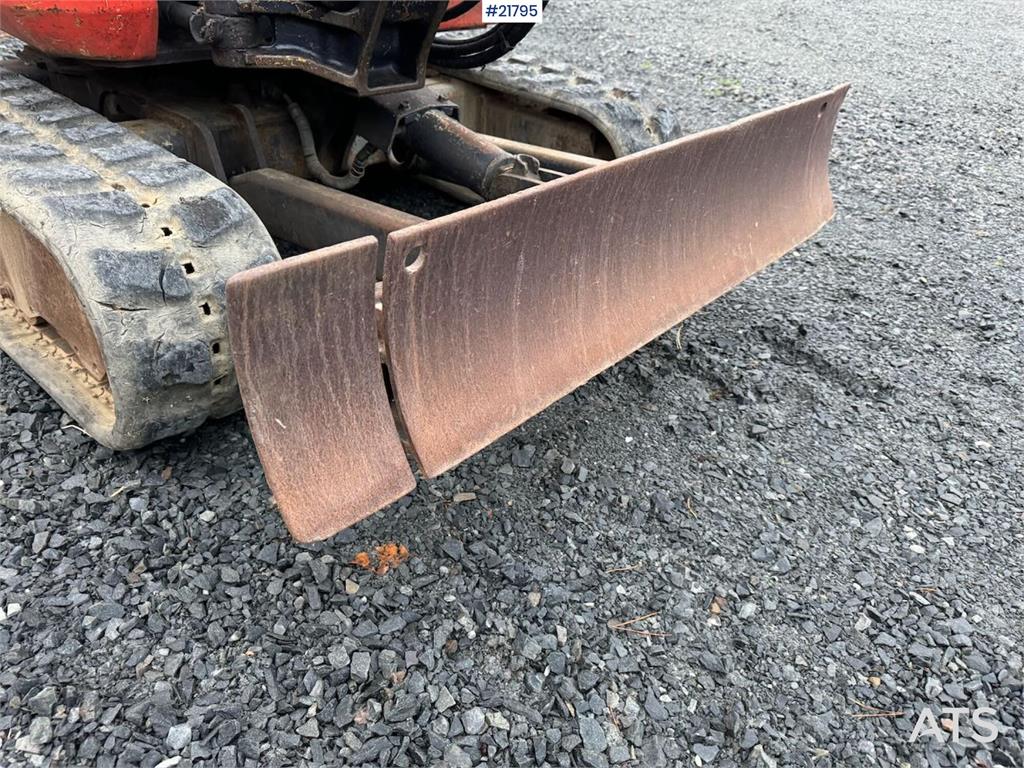 Kubota U17-3a Mini Excavator with 4 Buckets, Ripper, and