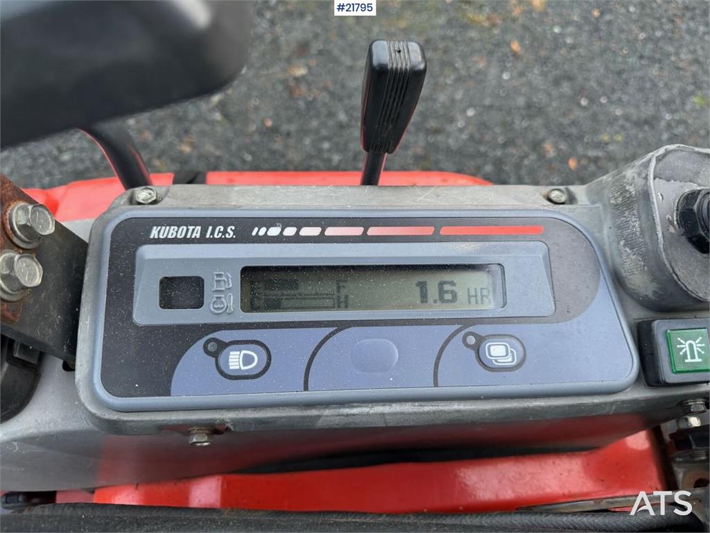 Kubota U17-3a Mini Excavator with 4 Buckets, Ripper, and