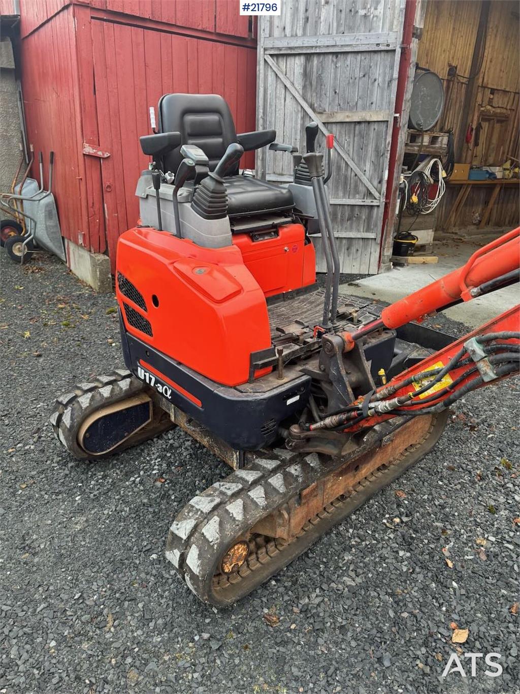 Kubota U17-3a Mini Excavator with Grading Bucket – Custom