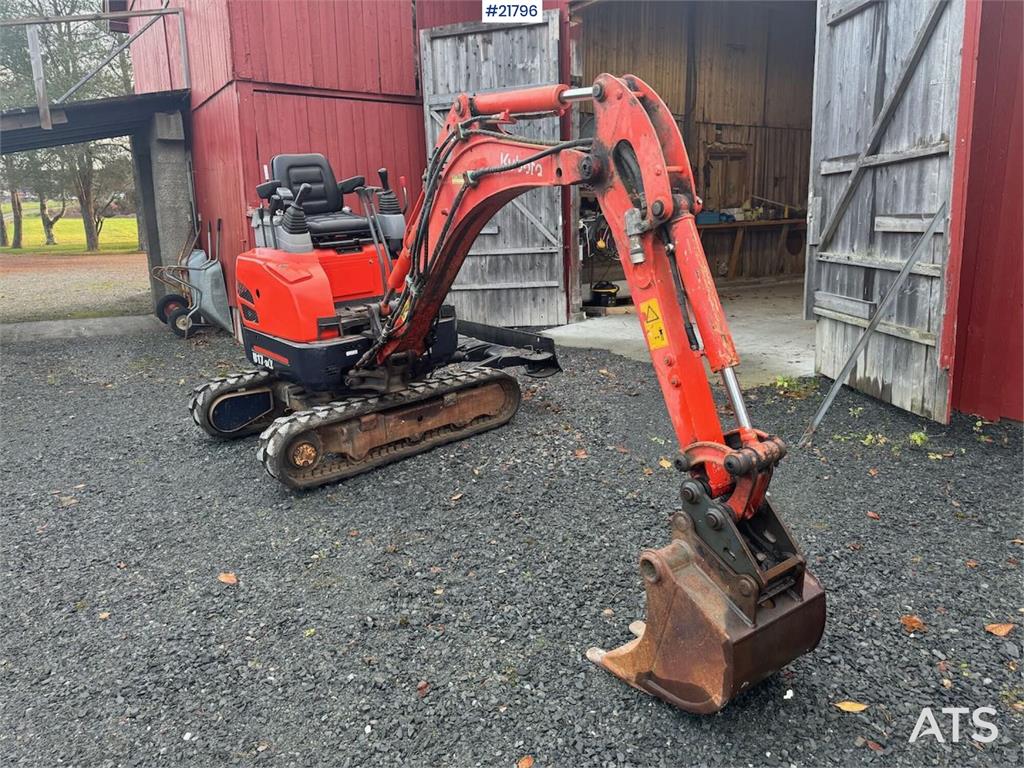 Kubota U17-3a Mini Excavator with Grading Bucket – Custom