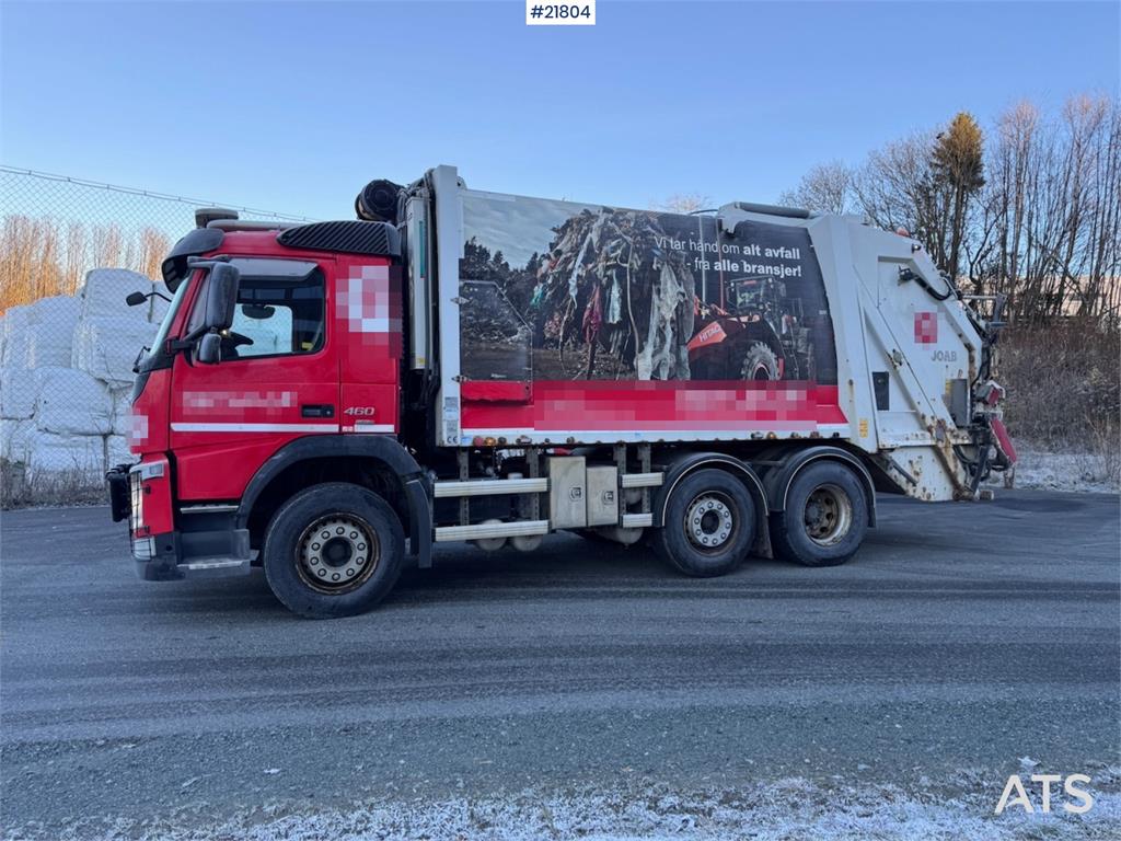 Volvo FM460 6x2 compactor truck with Joab 1 chamber