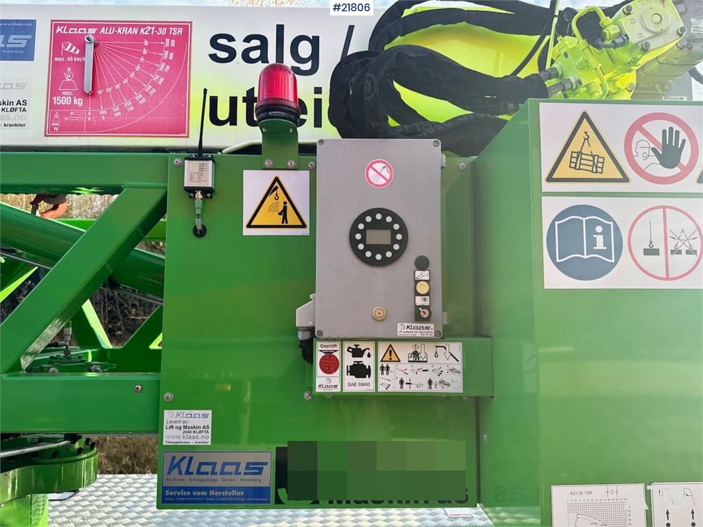 Klaas K21-30 Construction Crane – 340 hours!