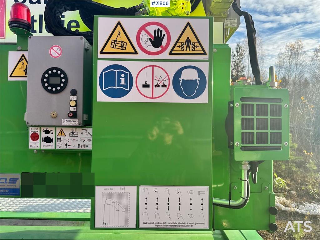 Klaas K21-30 Construction Crane – 340 hours!
