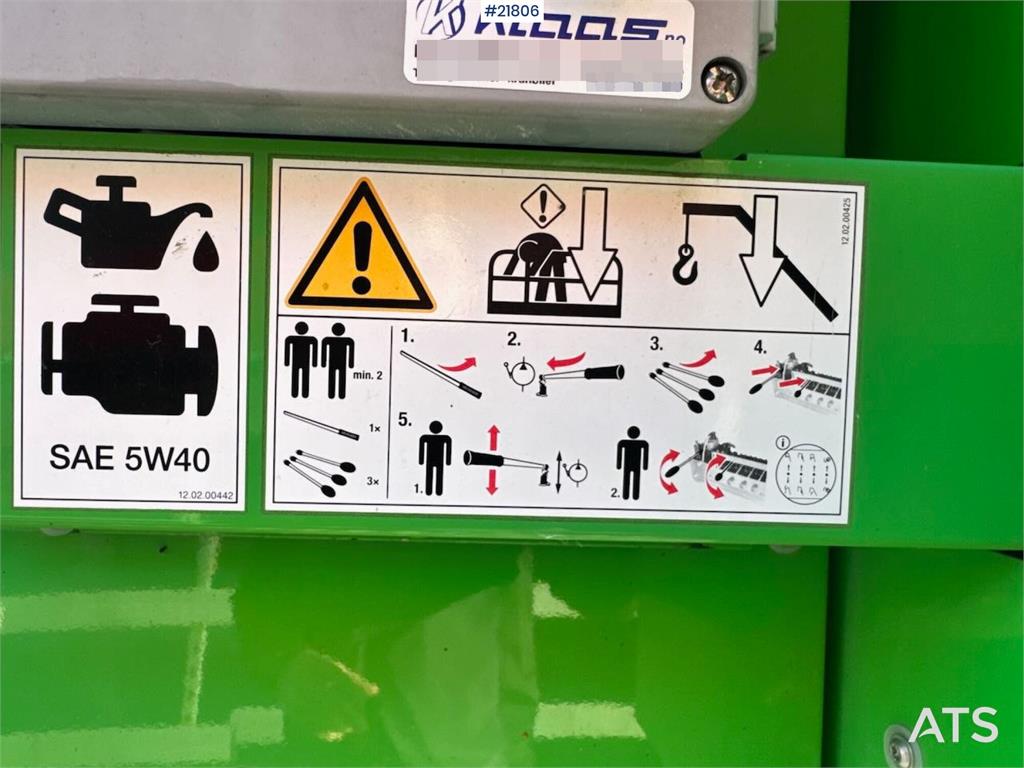 Klaas K21-30 Construction Crane – 340 hours!