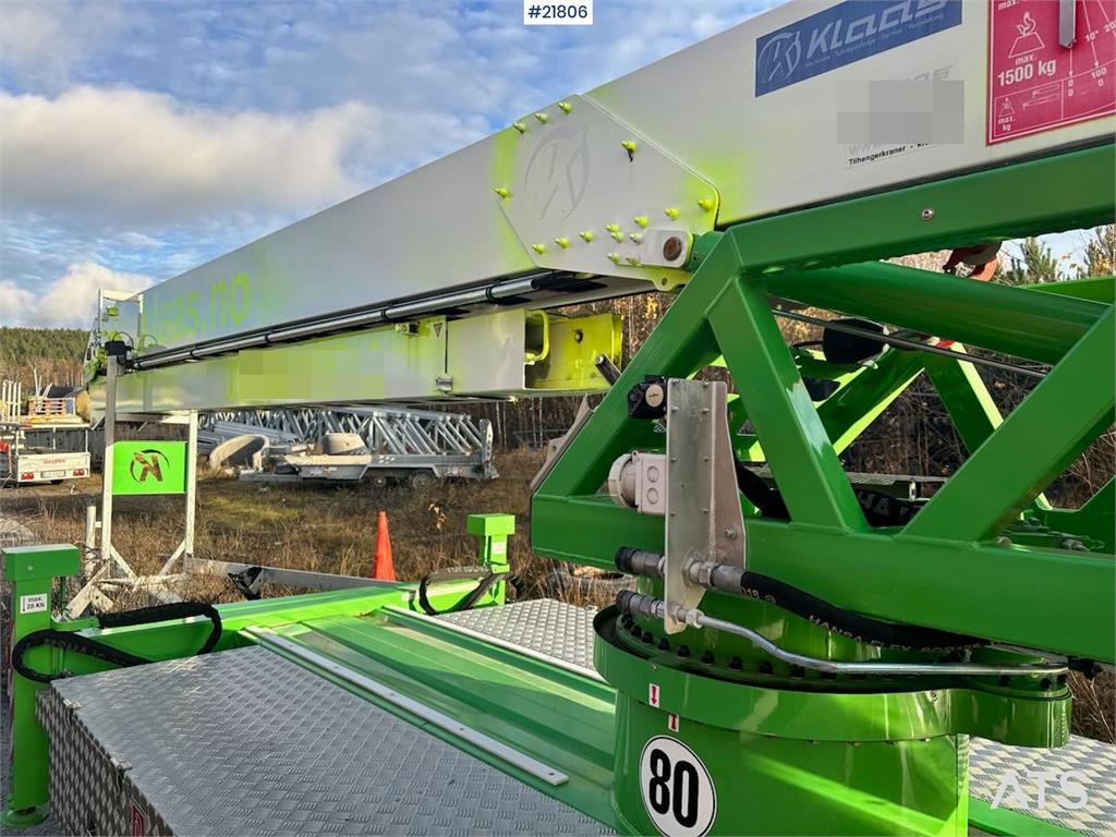 Klaas K21-30 Construction Crane – 340 hours!