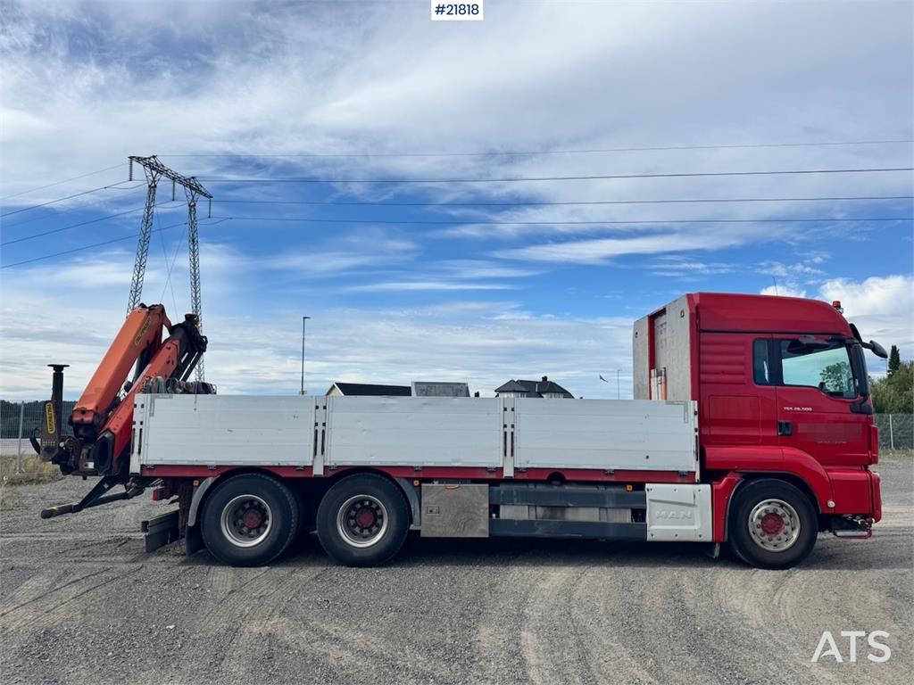 MAN TGS 26.500 6x4 Crane Truck with 19 t/m Rear-Mounte
