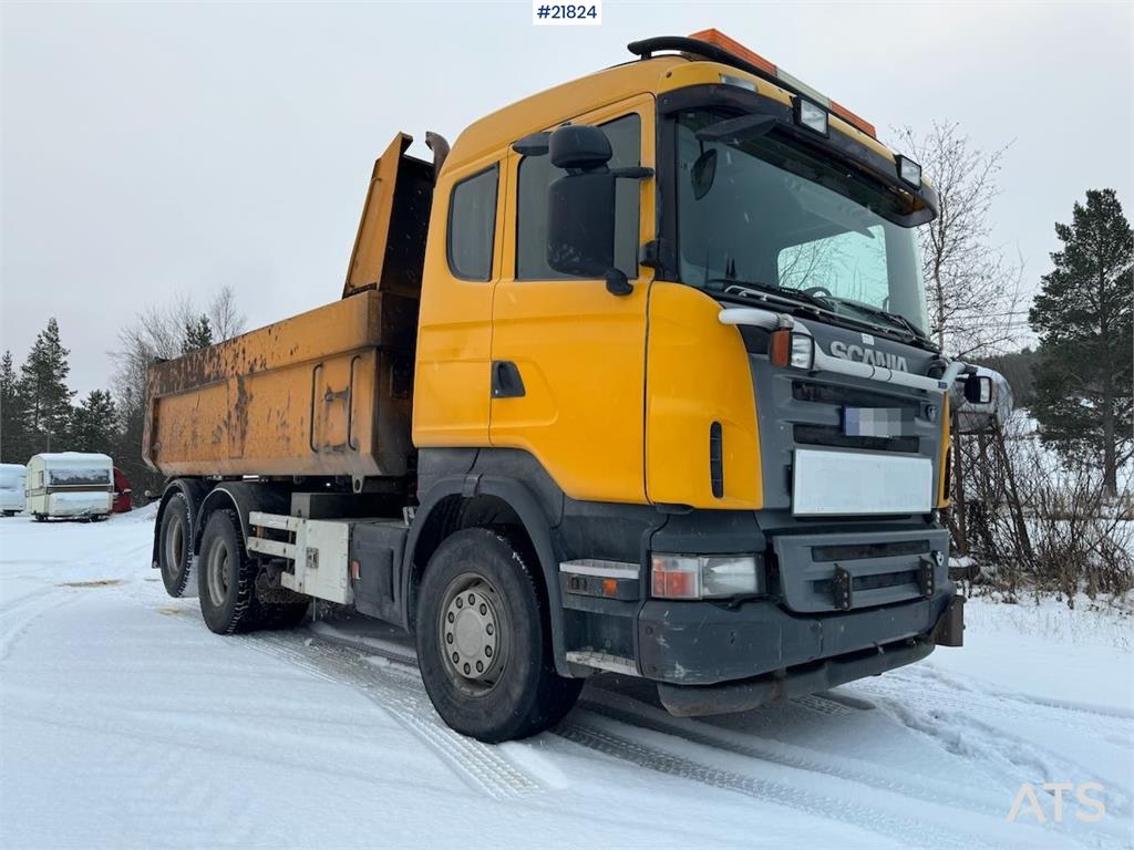 Scania R500 Tipper Truck, Snow Plow Equipped, with Underb