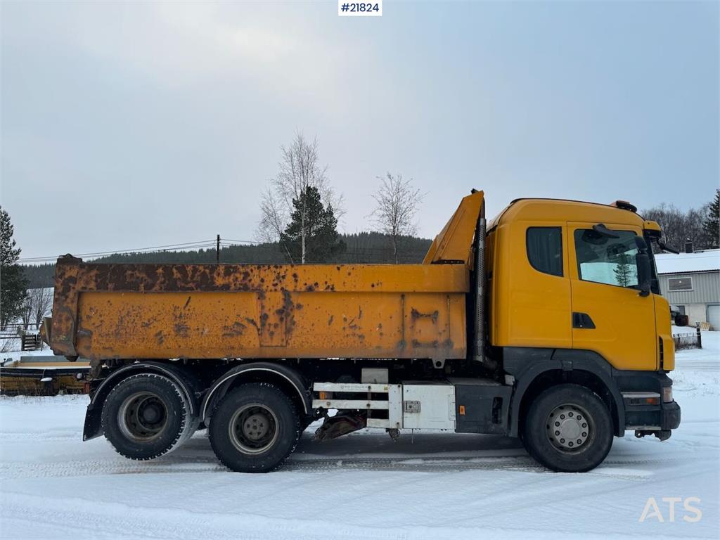 Scania R500 Tipper Truck, Snow Plow Equipped, with Underb