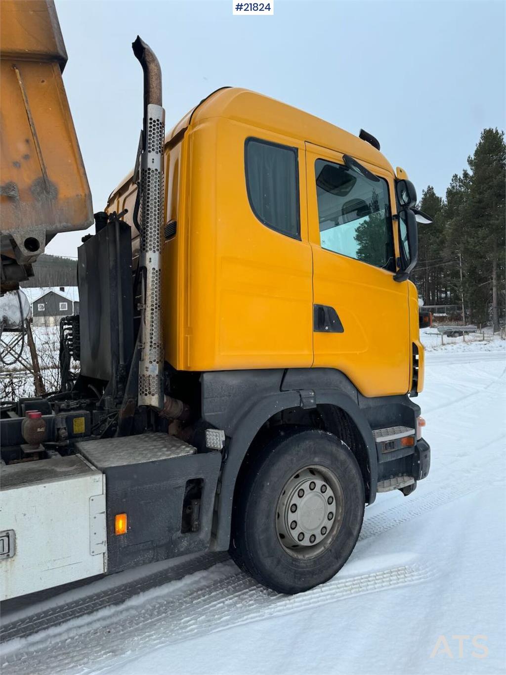 Scania R500 Tipper Truck, Snow Plow Equipped, with Underb