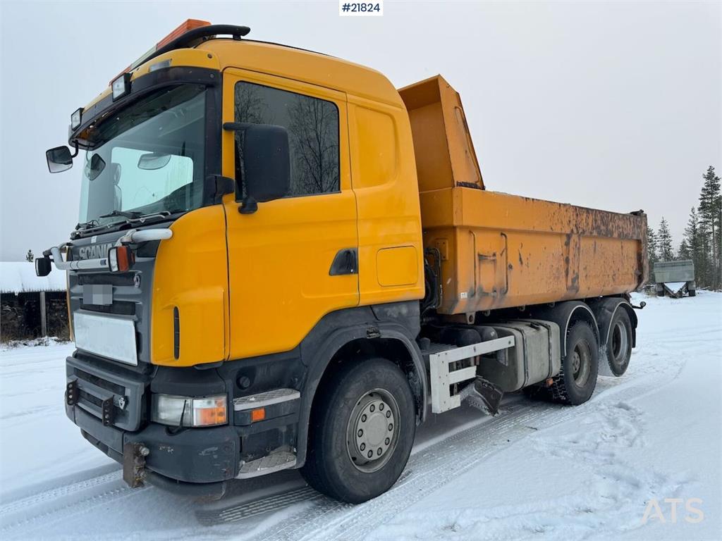 Scania R500 Tipper Truck, Snow Plow Equipped, with Underb