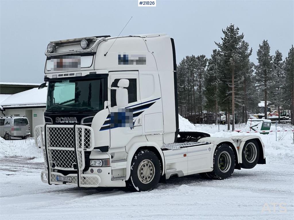 Scania R730 6x2 tractor unit w/ hydraulics. WATCH VIDEO.