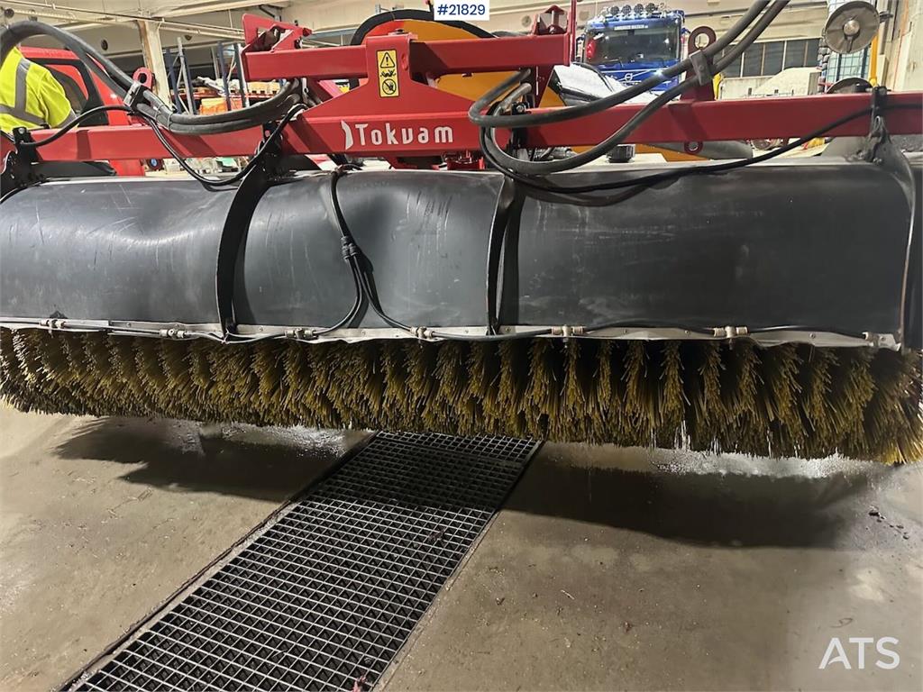 Tokvam FK broom with wheel loader attachment or tractor a