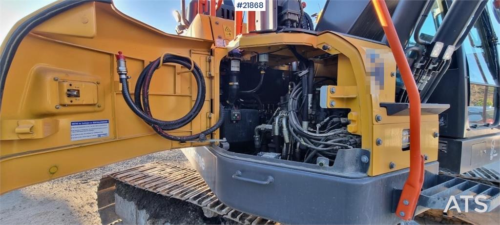 Volvo ECR235 EL excavator w/ digging bucket, sanding buc