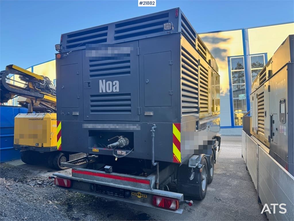 Atlas Copco Y35 Air Compressor on Humbaur chassis.