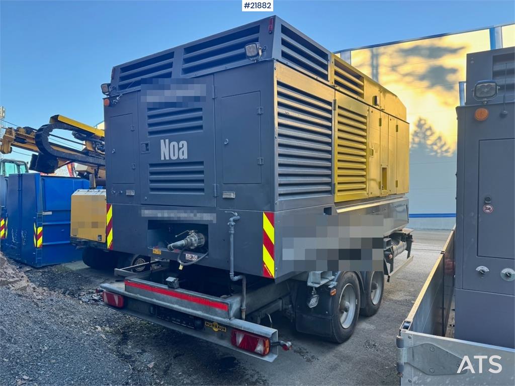 Atlas Copco Y35 Air Compressor on Humbaur chassis.