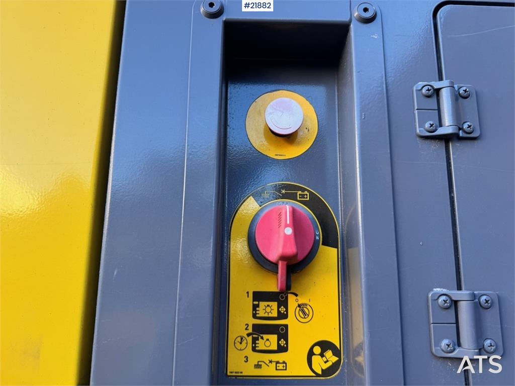 Atlas Copco Y35 Air Compressor on Humbaur chassis.