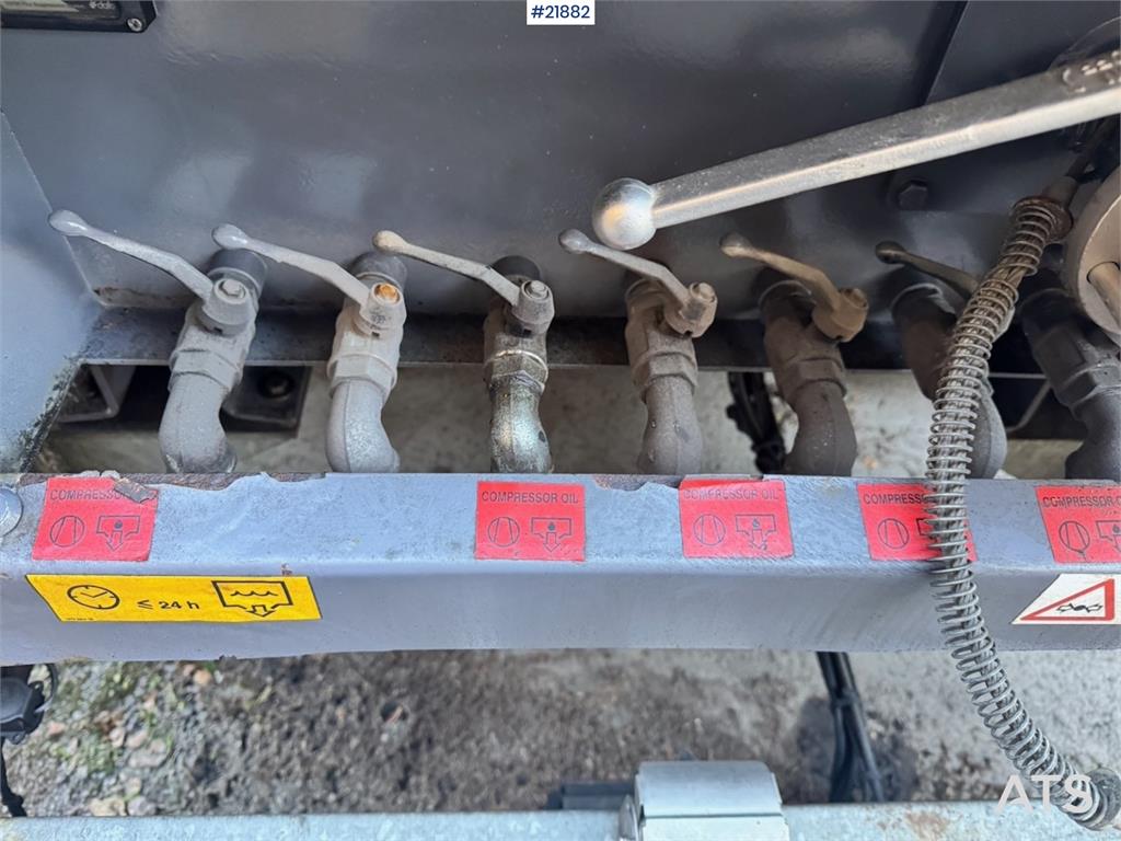 Atlas Copco Y35 Air Compressor on Humbaur chassis.