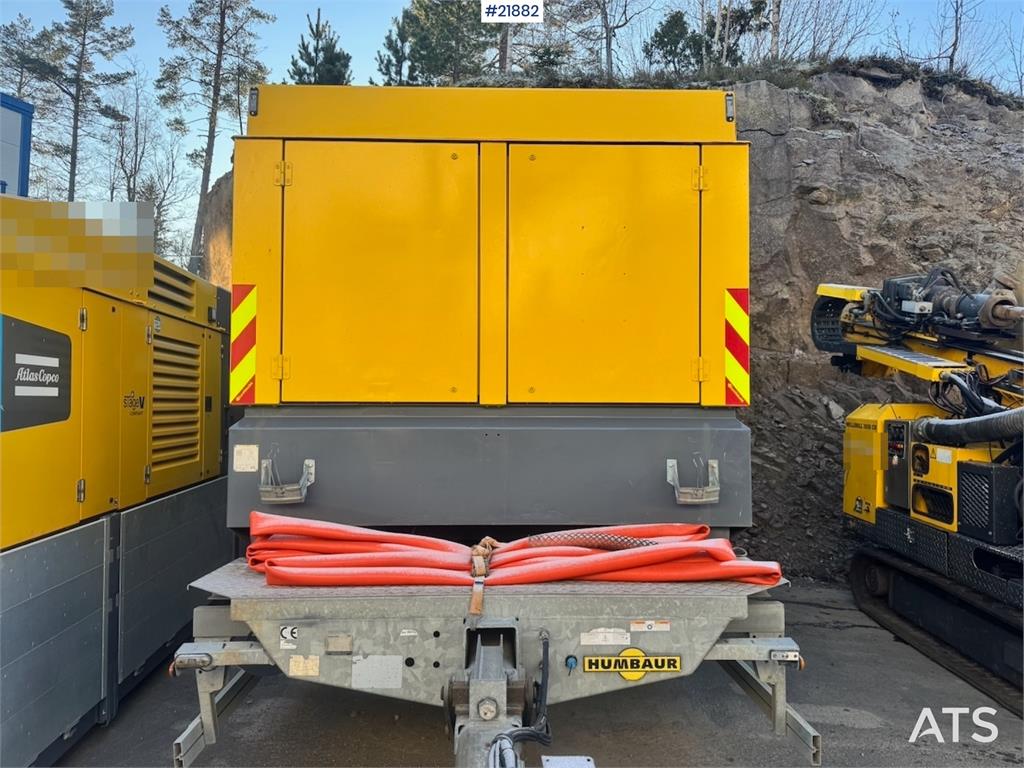Atlas Copco Y35 Air Compressor on Humbaur chassis.