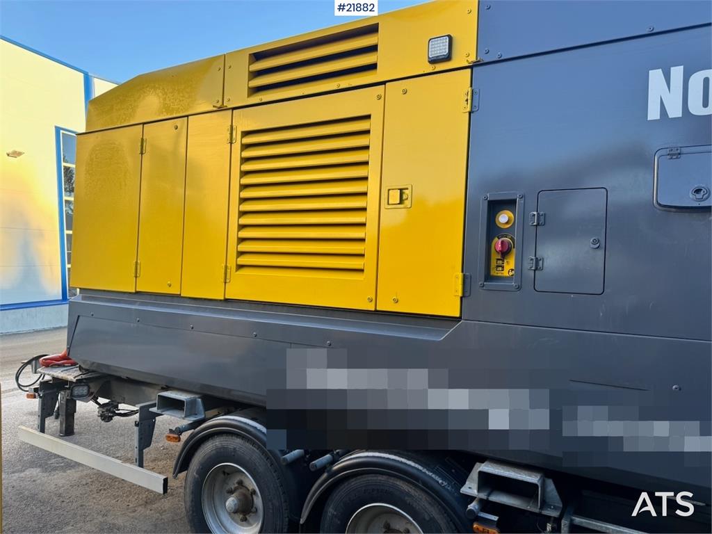 Atlas Copco Y35 Air Compressor on Humbaur chassis.