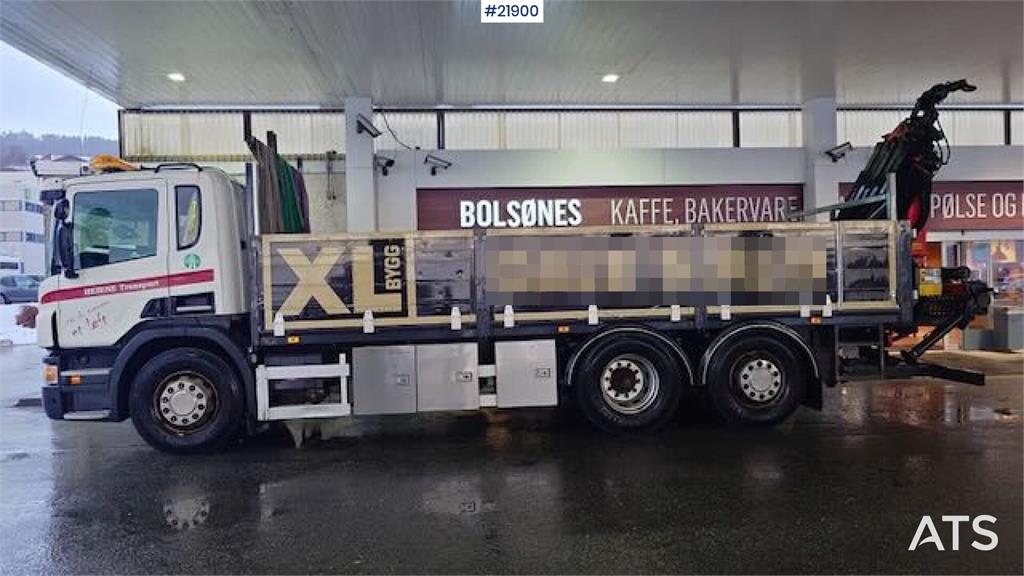 Scania P400 crane truck w/ 2017 Palfinger PK-19.001 crane