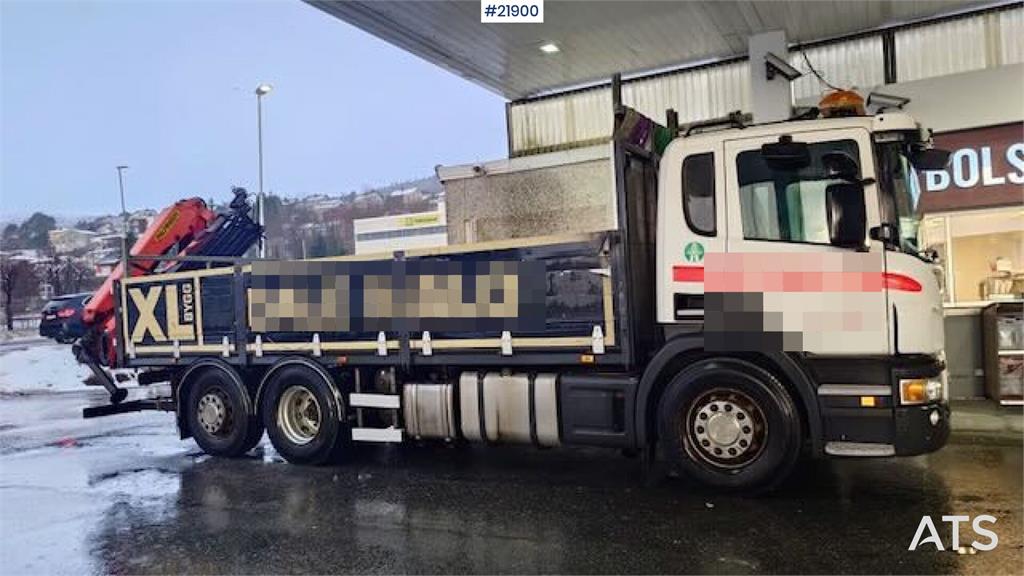 Scania P400 crane truck w/ 2017 Palfinger PK-19.001 crane