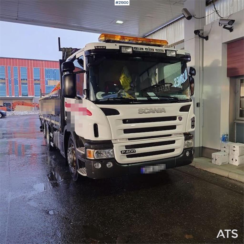 Scania P400 crane truck w/ 2017 Palfinger PK-19.001 crane