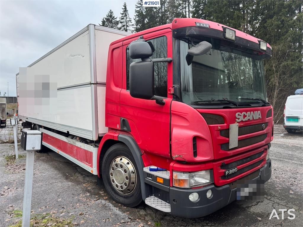 Scania P280 4x2 Box Truck w/ Long Box. Comes with new EU!