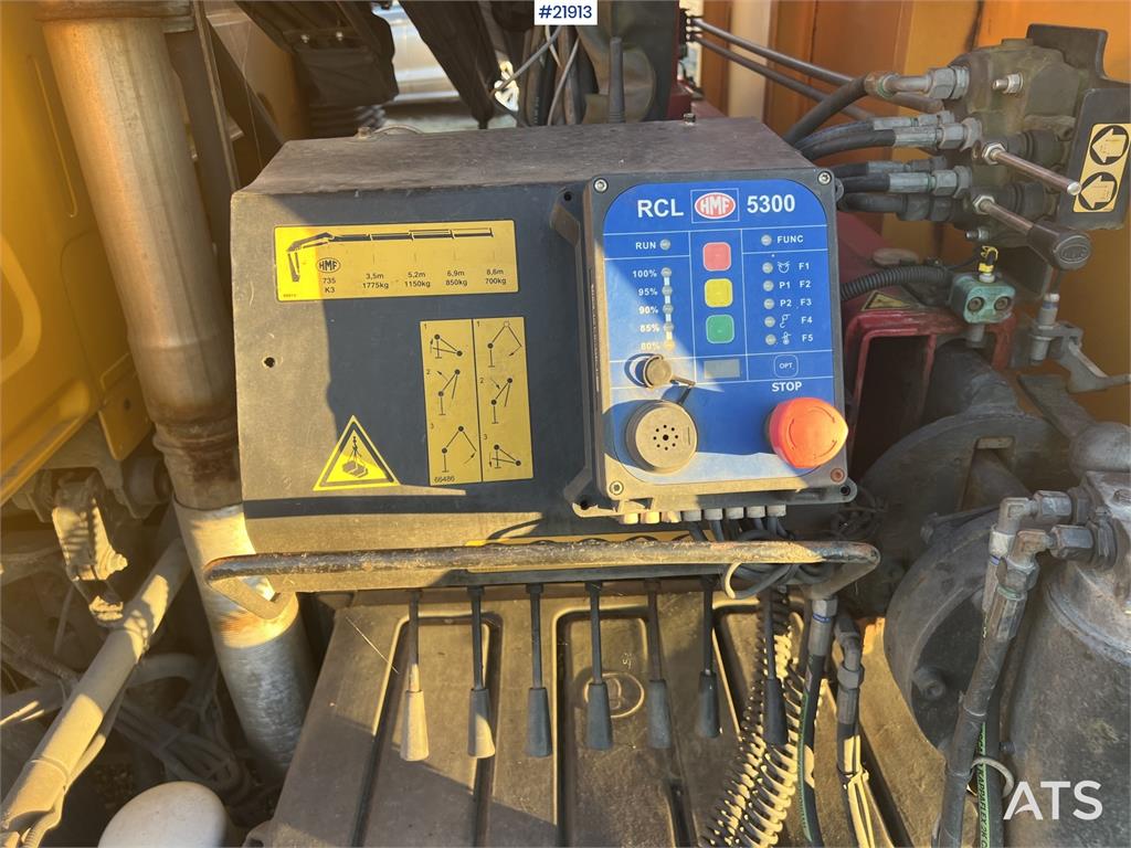 Volvo FL240 brøyterigget kranbil m/ HMF735 kran, grabb o