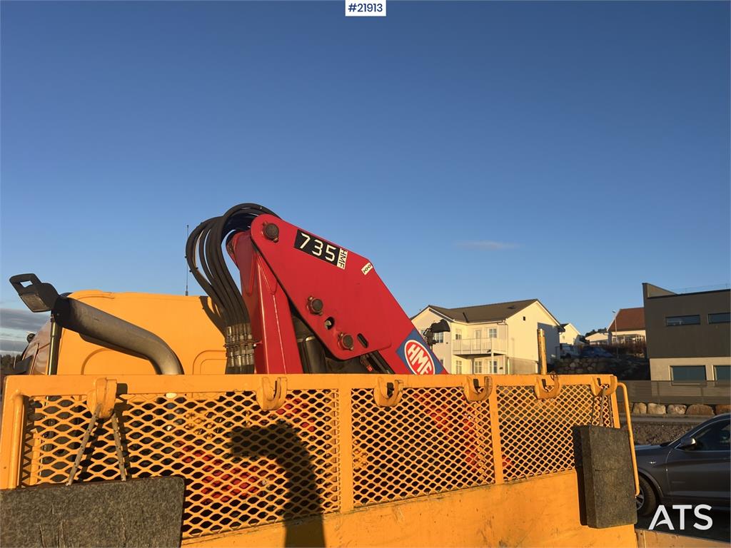 Volvo FL240 brøyterigget kranbil m/ HMF735 kran, grabb o