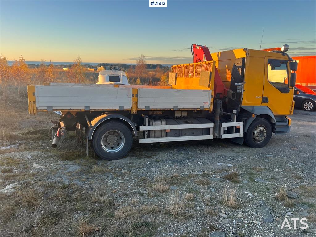 Volvo FL240 brøyterigget kranbil m/ HMF735 kran, grabb o