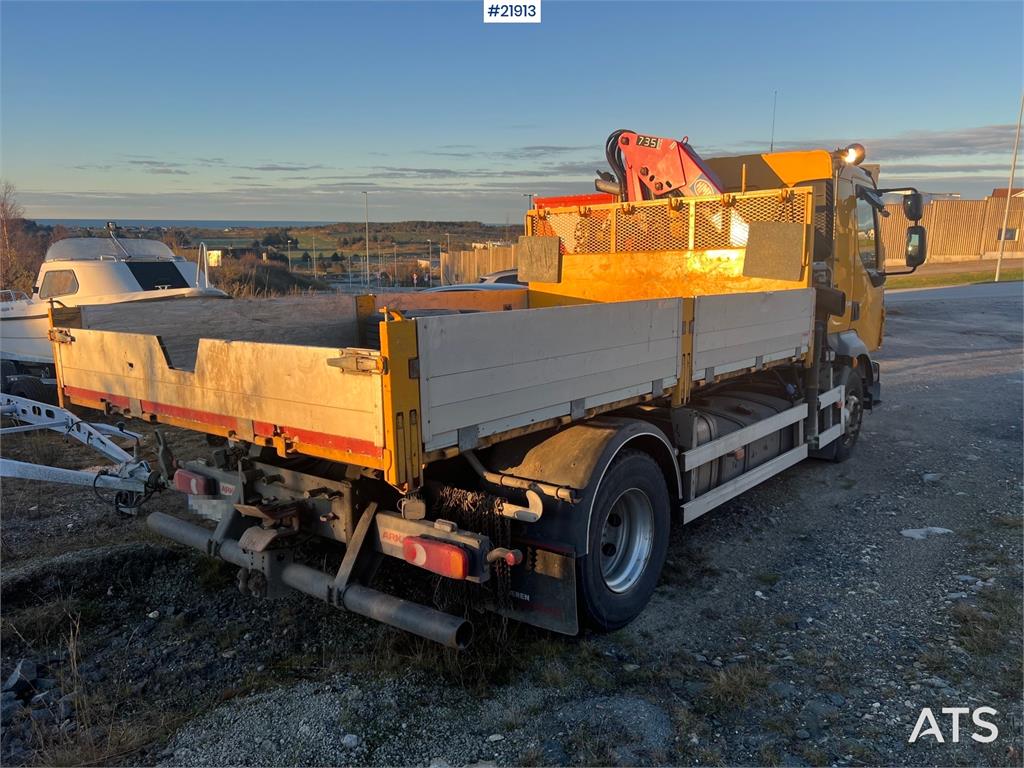 Volvo FL240 brøyterigget kranbil m/ HMF735 kran, grabb o