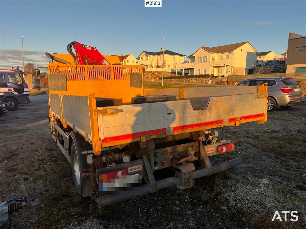 Volvo FL240 brøyterigget kranbil m/ HMF735 kran, grabb o