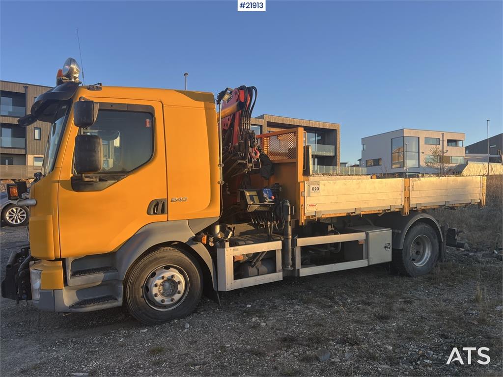 Volvo FL240 brøyterigget kranbil m/ HMF735 kran, grabb o