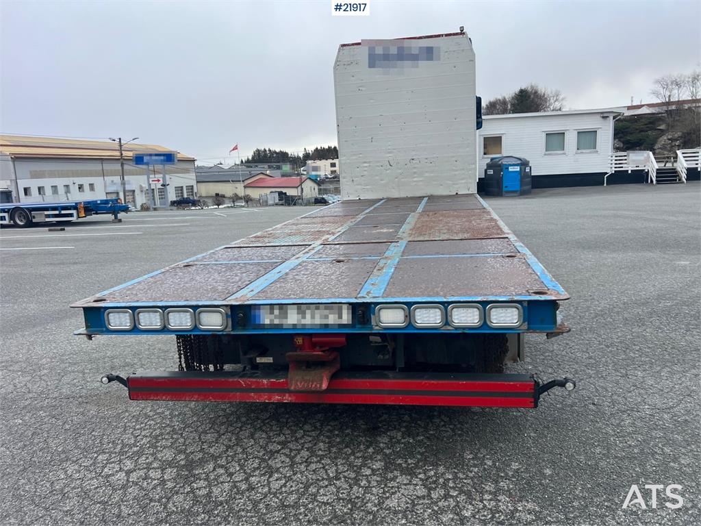 Mercedes-Benz Actros 6x2 flatbed truck w/ 2012 konar 2 axle flat