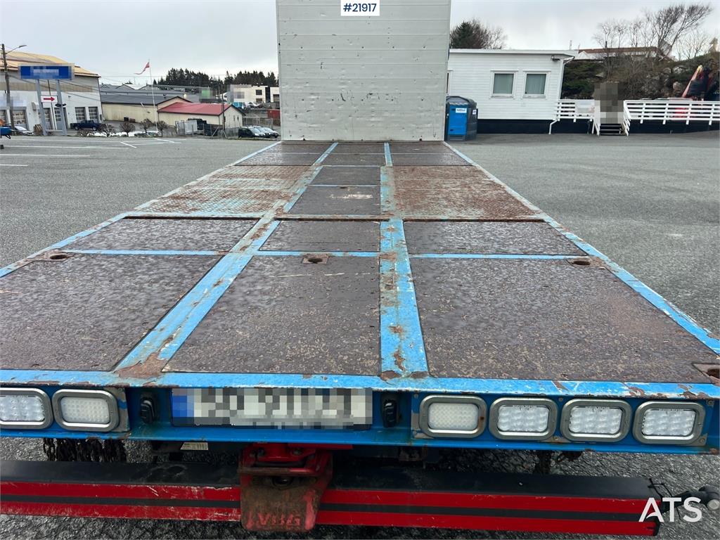 Mercedes-Benz Actros 6x2 flatbed truck w/ 2012 konar 2 axle flat