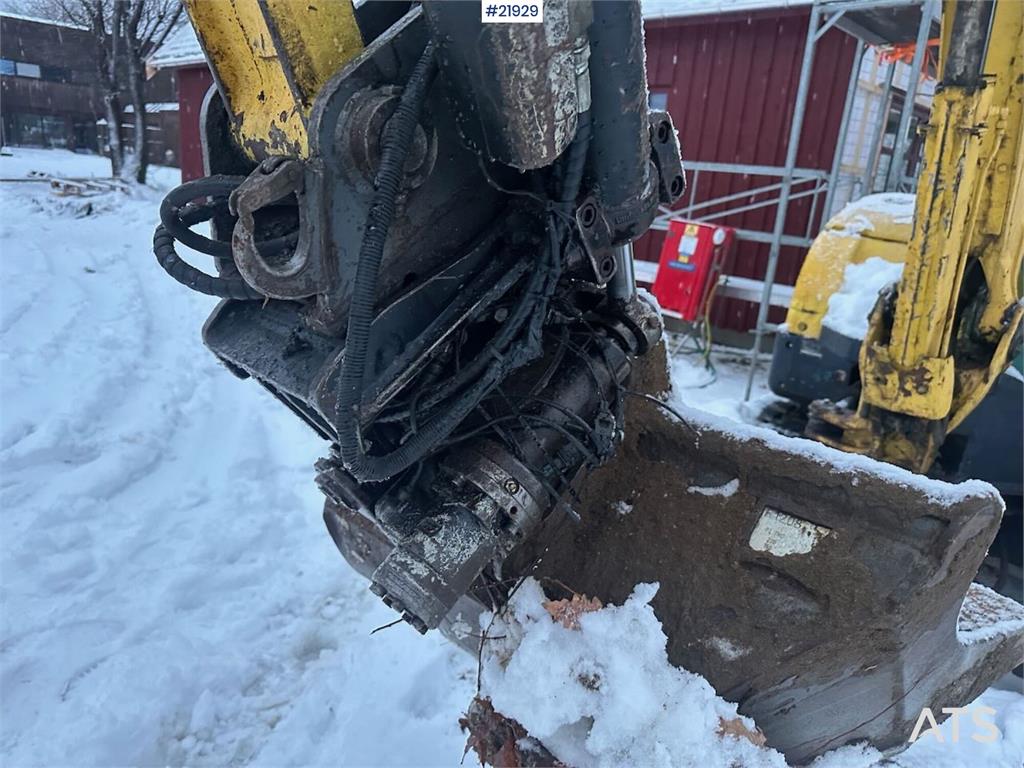 Yanmar VIO57-U excavator with rototilt and 3 buckets