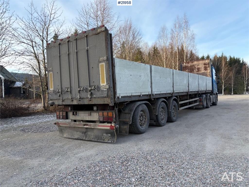 Tyllis L3 3-axle flatbed semi-trailer with side boards Re