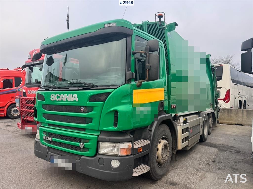 Scania P340 6x2 Refuse truck w/ Crane.