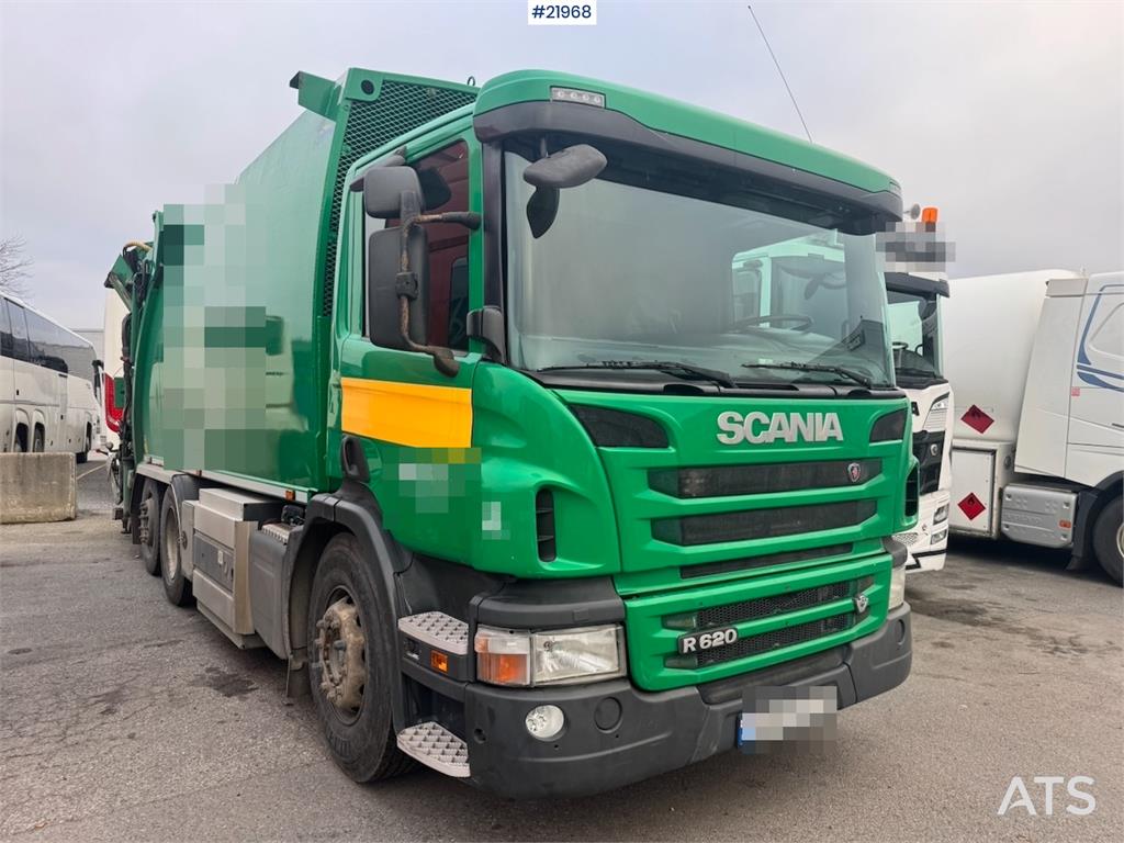 Scania P340 6x2 Refuse truck w/ Crane.