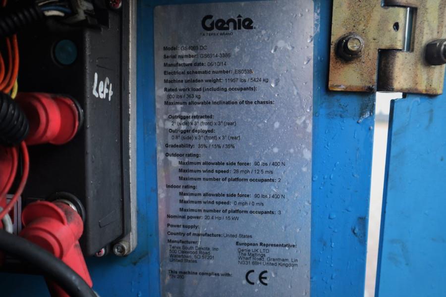 Genie GS4069DC Electric, 14m Working Height, 363kg Capac