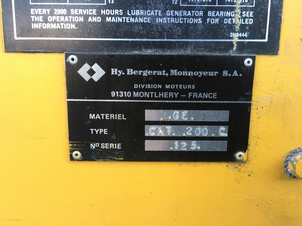 CAT 3406DI GENERATOR 225KVA USED
