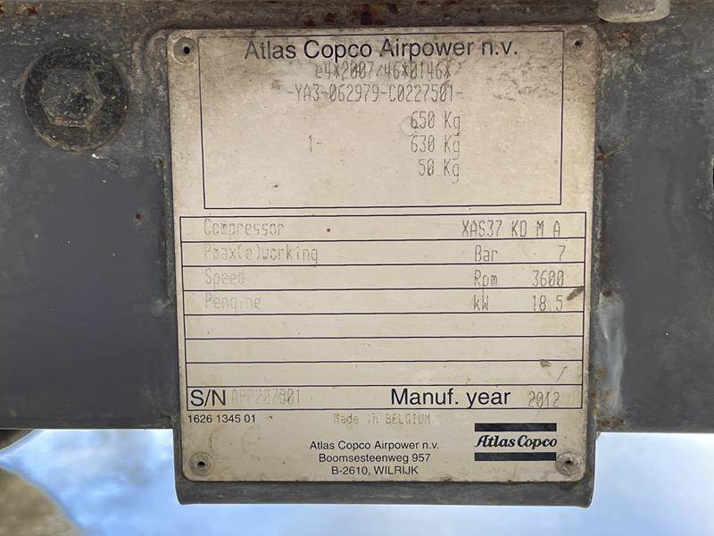 Atlas Copco XAS 37 KD