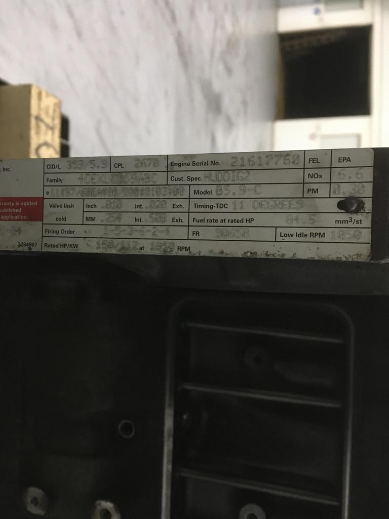 Cummins 6B5.9 CPL2678 USED