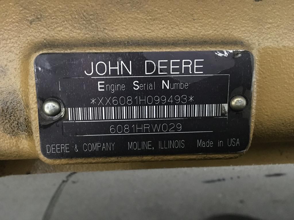 John Deere 6081HRW029 USED