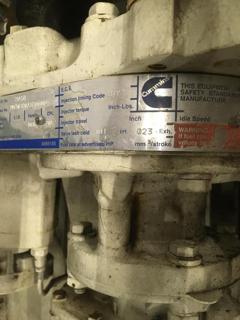 Cummins NTA855M CPL0701 USED