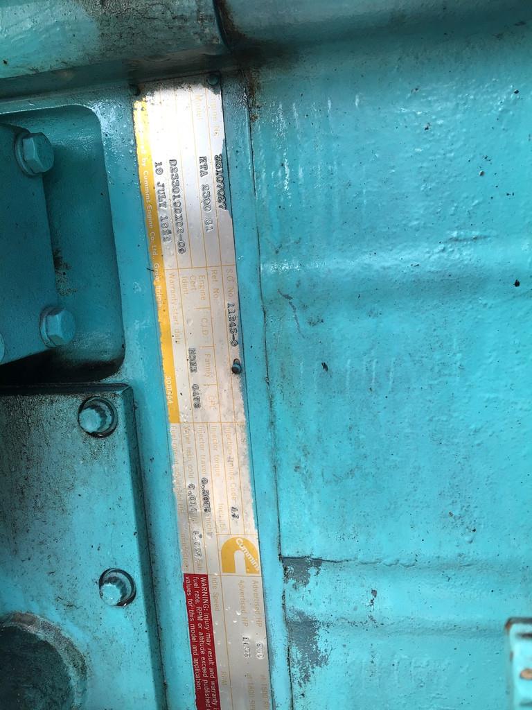 Cummins KTA2300G1 GENERATOR 750KVA USED